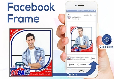 I will create facebook frame for your profile picture