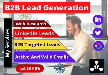 I will Generate 100 Targeted b2b Lead Generation for your business