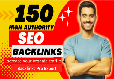 I will build high quality 150 backlinks in SEO steps