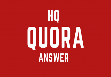 Niche relevant HQ 25 quora answer