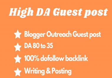 write and publish article with high da guest post and link outreach