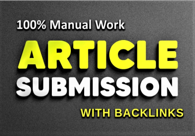 PayPal Accepted- 150 Article Submission Backlinks with 100 unique Article For RANK Google ranking