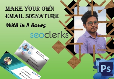 I will make you perfect clickable Email signature with HTML code