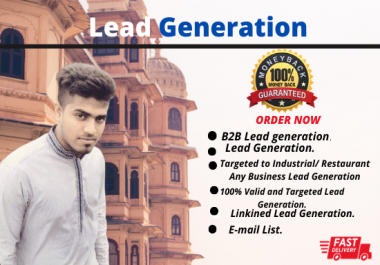I will do B2B Targeted to Real Estate Any Business Lead Generation