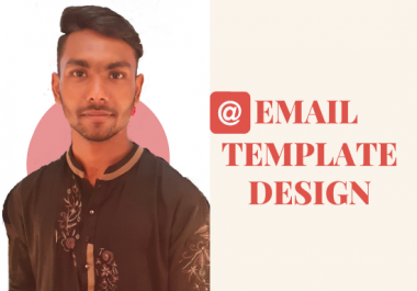 I will design a professional HTML email template.