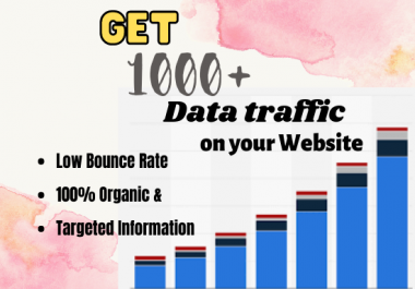 Get 1000+ traffic on your website.