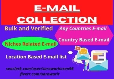 I will give 1000 verified email collection