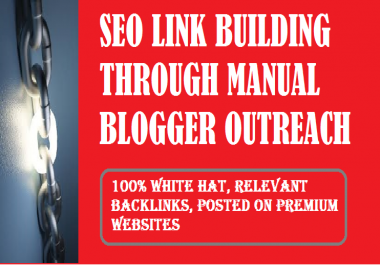 I will build SEO high quality links through blogger outreach service