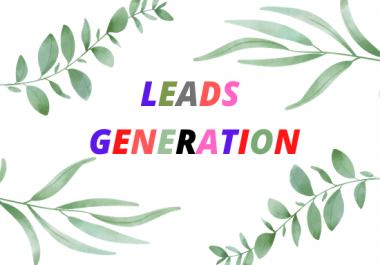 I will generate active leads for you