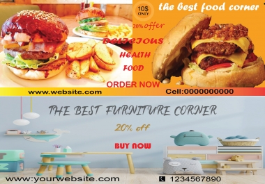 I will design an attractive Facebook cover photo and banner design for social media