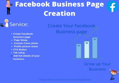 I will create and Setup your Facebook business page