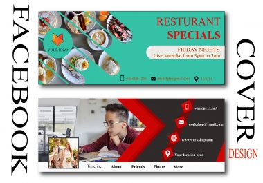 I will design awesome looking web banner,  cover and ads