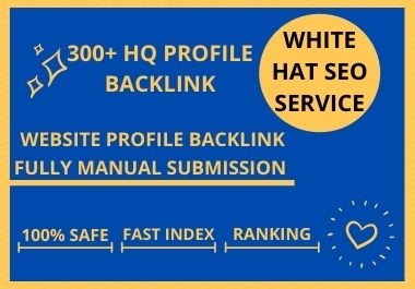 I will do 100 HQ dofollow profile backlinks for Manual SEO link building