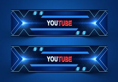 I will design your YouTube art / banner professionally at a very low cost.