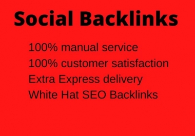 I will Deliver contextual social Backlinks 1 Time