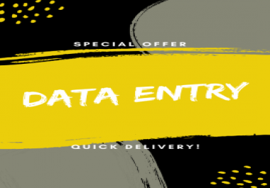I will do data entry,  data collection,  web scraping and data cleaning