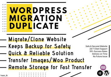 Migrate,  Transfer & Duplicate WordPress Website