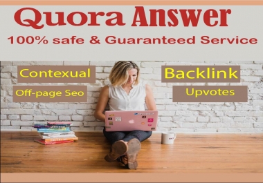 I Will provide 10 quora question answer with backlinks for your website