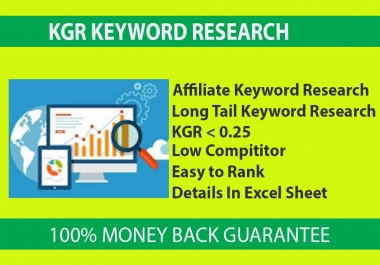 I will provide KGR KEYWORD Research