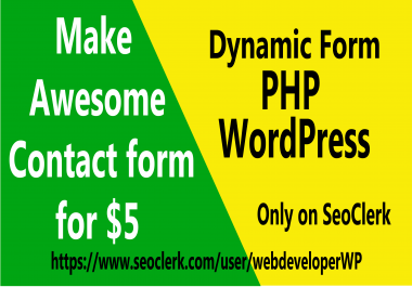 I will Make Awesome Contact Form for Your Website