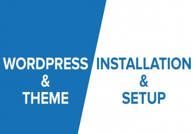 Wordpress Install,  Setup theme and demo