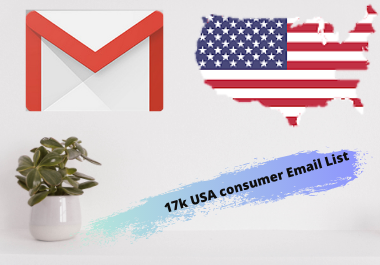 Just 17k USA consumer email list for you