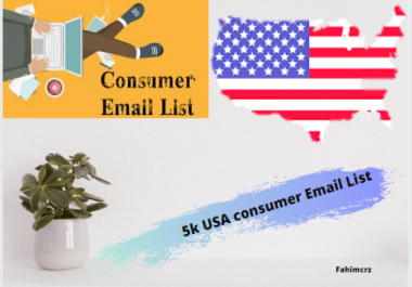 Just 5k USA consumer email list for you