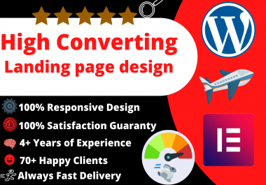 I will convert wordpress landing page website with elementor pro