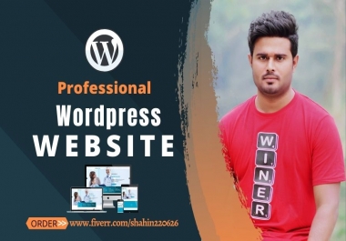 I will create professional and responsive WordPress website,  blog site,  Woo-Commerce Store