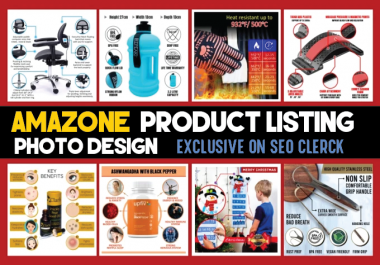 design amazon product listing images,  amazon product infographic,  image editing
