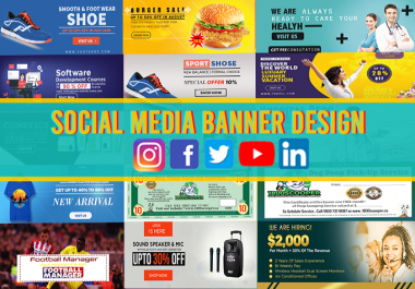 I will design website facebook and social media banners ads cover