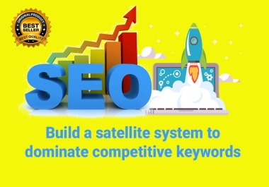 White Hat satellite link building ranks TOP 1 in Google for many competitive keywords.