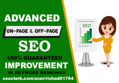 Advanced Seo Service 1000+ HQ Backlinks Inprove Your Keywords Ranks In Google Monthly Service