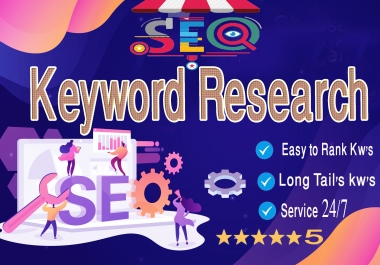 I will do profitable keyword research for SEO and competitor analysis for top ranking