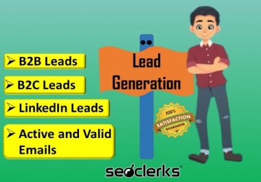 I will do b2b lead generation and collect active and valid leads