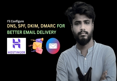I will configure dns,  spf,  dkim,  dmarc,  for better email delivery