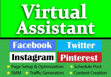 I will assist you as your dedicated virtual manager for a Social Media Page