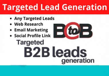 I will do 50 targeted company base linkedin lead generation