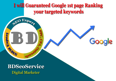 I will Guaranteed Google 1st page Ranking your 3 keywords