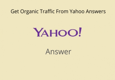 Promote your website 10 High Quality Yahoo Answers with your Keyword & Url