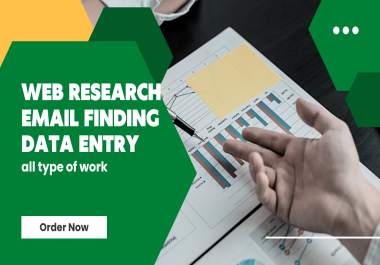 I will do targeted email finding,  web research and data collection for any niche