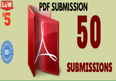 I will do PDF submission on 50 sites