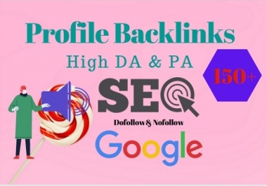 I will do 100 profile backlinks with high DA authority white hat manual link building
