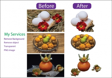 I will remove background image professionally from 10 images