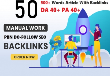 Construct 50+ Baclink,  web 2.0 and Dofollow with high DA/PA in your page with remarkable site