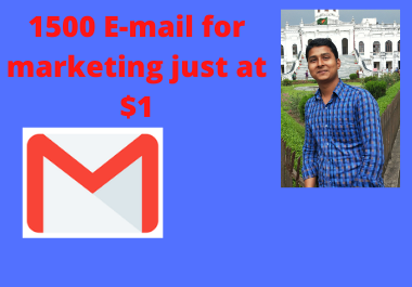 I'll collect targeted and niche based 1500 real E-mails for marketing