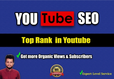 I will do the best effective Youtube Seo for Top Ranking