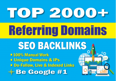 build referring domain SEO backlinks for google top ranking