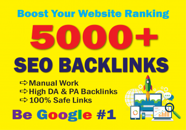 build high da 5000 SEO backlinks for new website