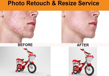 I will Retouch & Resize 4 Image